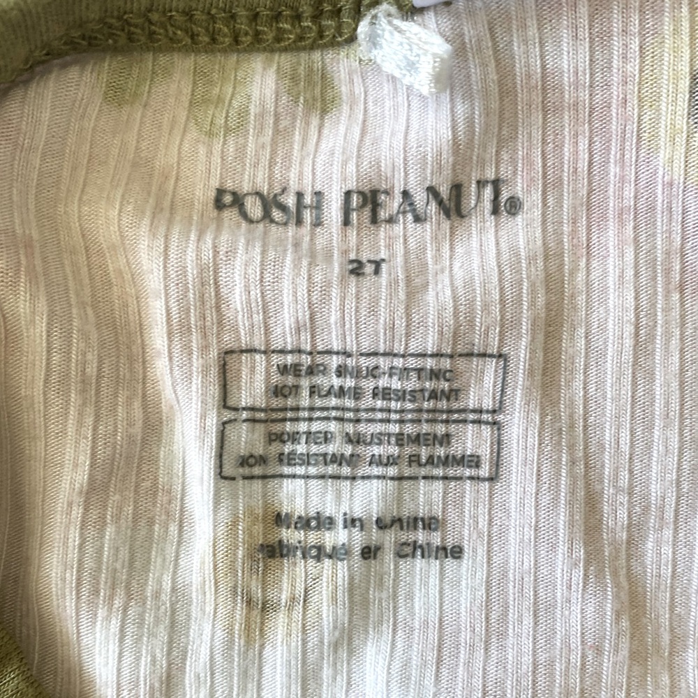 NWOT Posh Peanut Flower Power Smile One Piece Size 2T - Picture 4 of 6